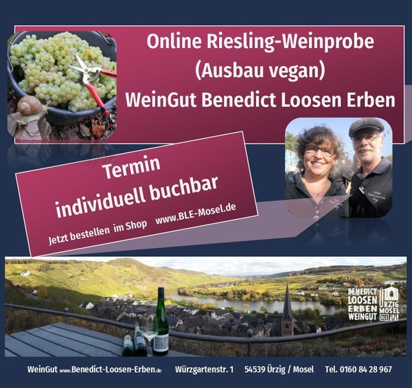 Online 6 er Weinprobe Riesling Querbeet - WunschTermin ab 6 Pakete buchbar inkl. Versand Deutschland