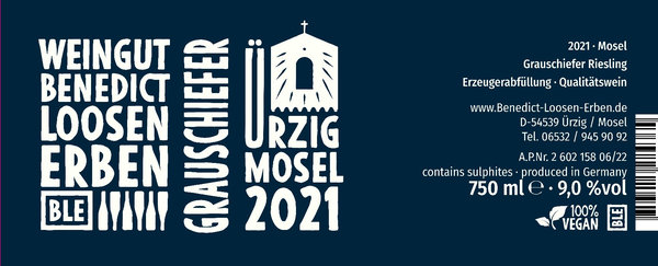 2021 Riesling GrauSchiefer Qualitätswein 17